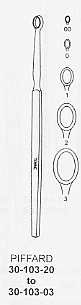 Piffard Dermal Curettes, Oval Narrow Handle